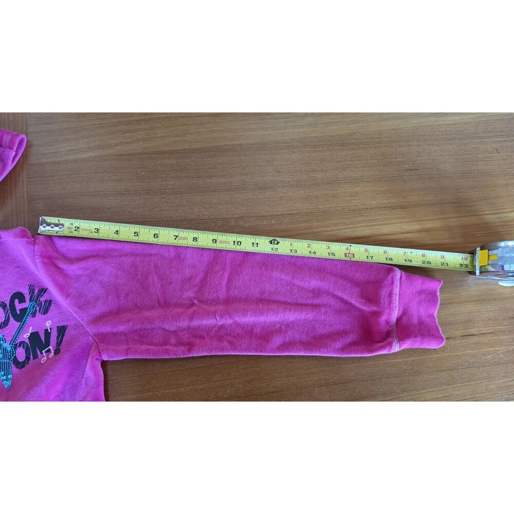 SO Girls Rock On! Pink hooded Jacket Size L (14) - Picture 8 of 12